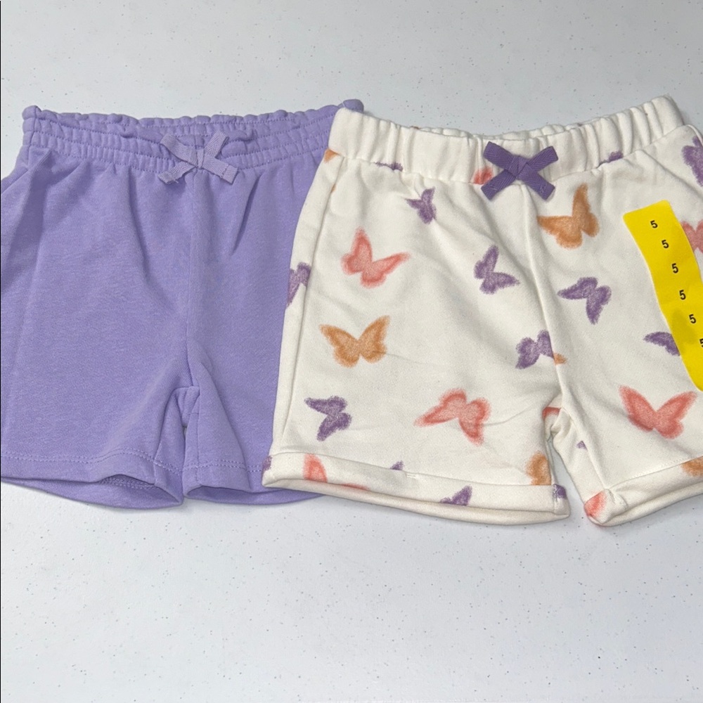 Pekkle Girl’s Comfortable Pull On Shorts Bundle Size 5 NWOT